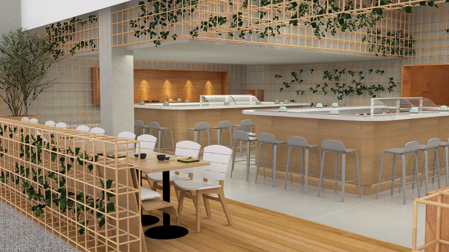 Arquitetura Comercial - Restaurante Japones em Botafogo, Rio de Janeiro.