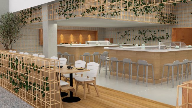 Arquitetura Comercial - Restaurante Japones em Botafogo, Rio de Janeiro.