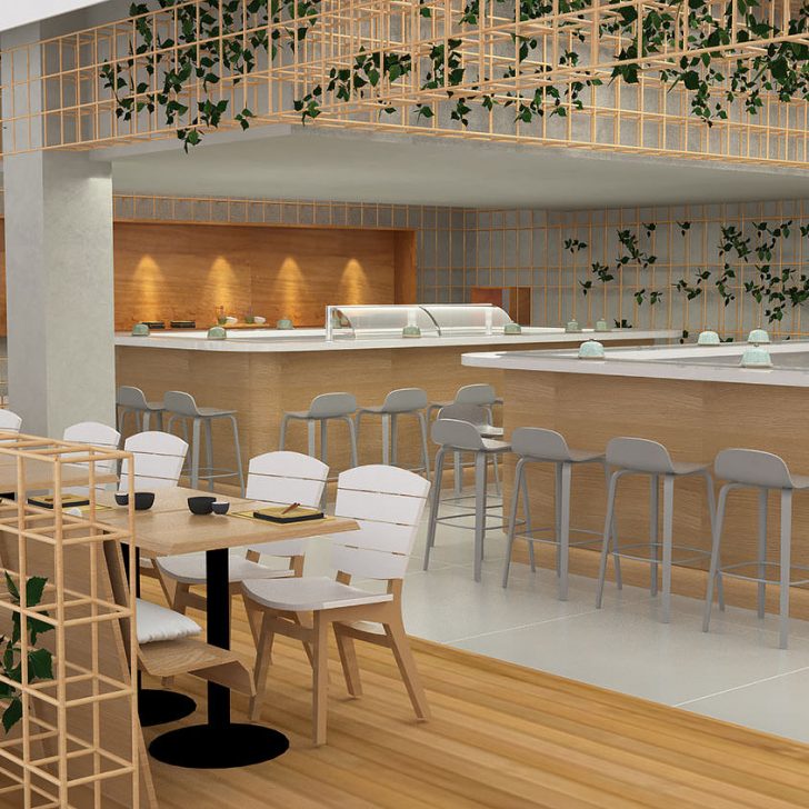 Arquitetura Comercial - Restaurante Japones em Botafogo, Rio de Janeiro.